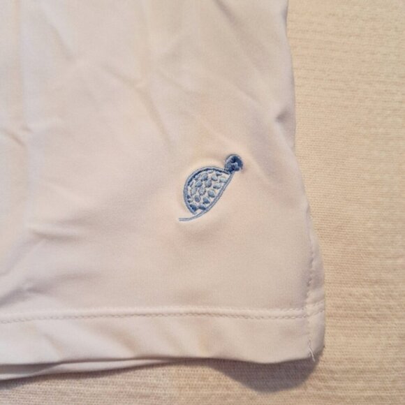 Turtles & Tees boys size L 10/12 blue & white polo golf shirt - Picture 3 of 6